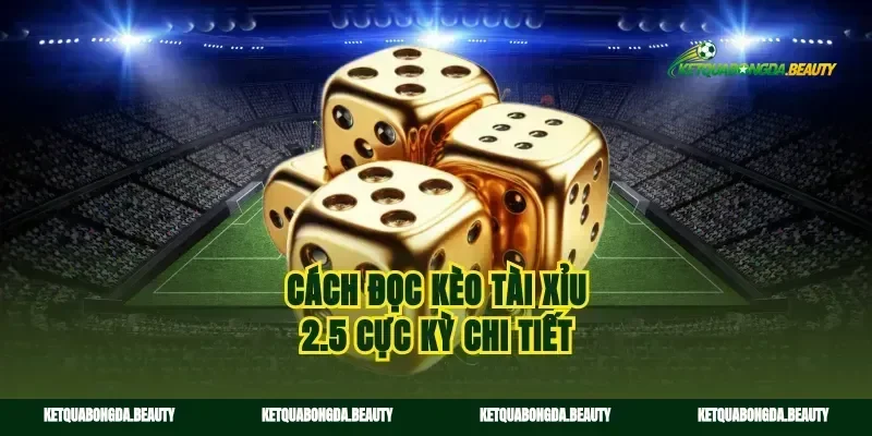 Cách đọc kèo tài xỉu 2.5 cực kỳ chi tiết
